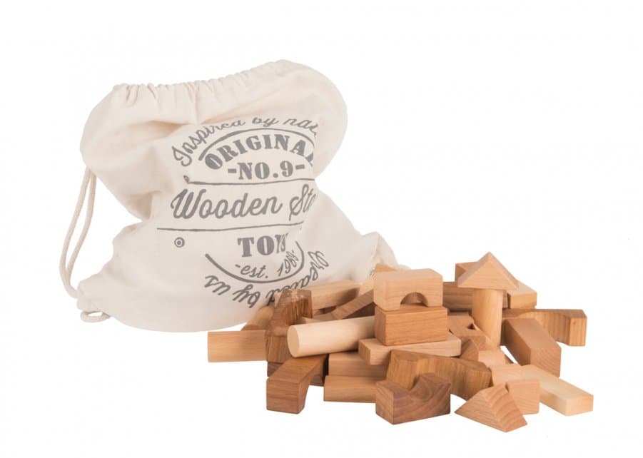 Sac de 100 blocs de construction en bois