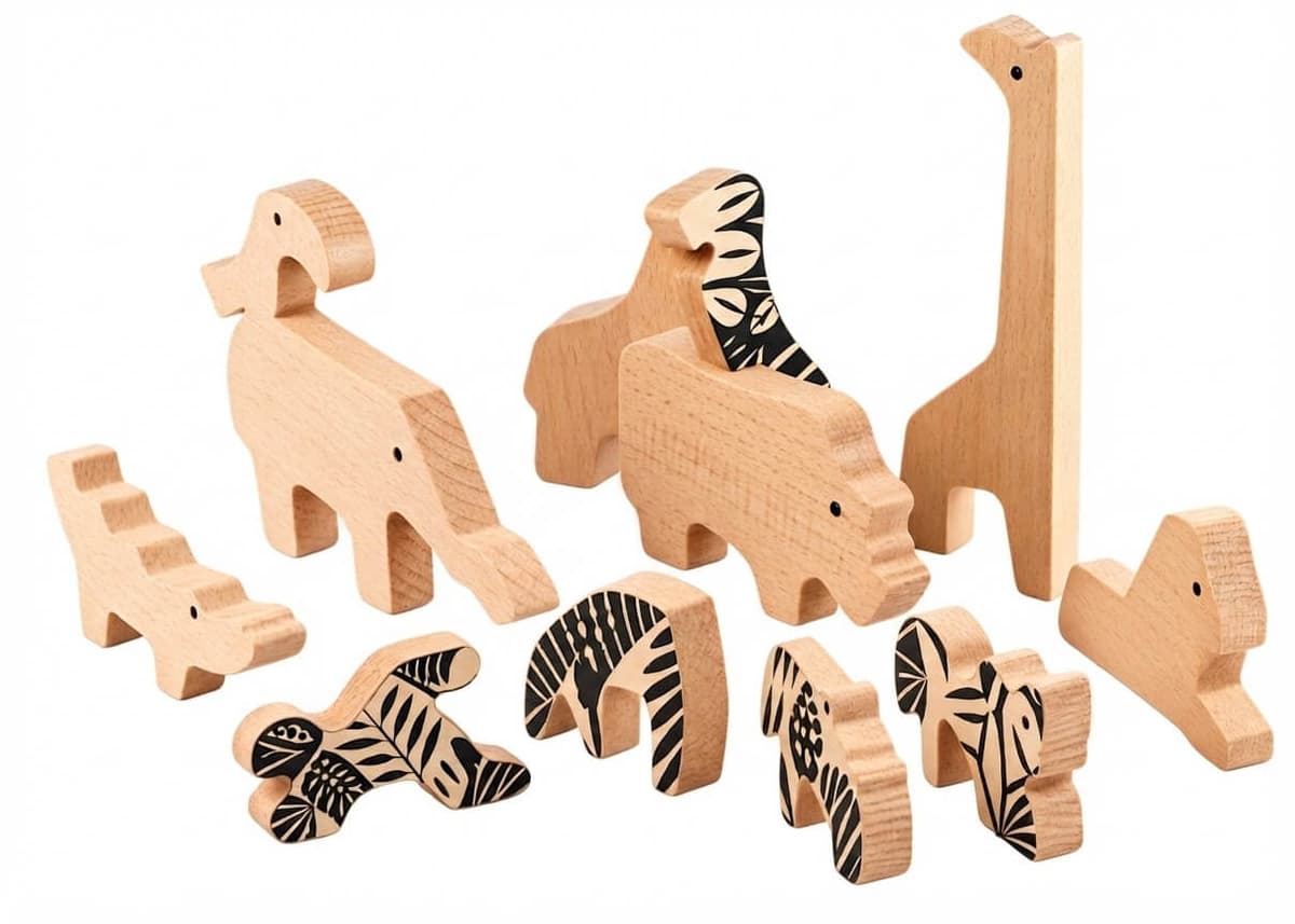 Puzzle double face - Motif Jungle