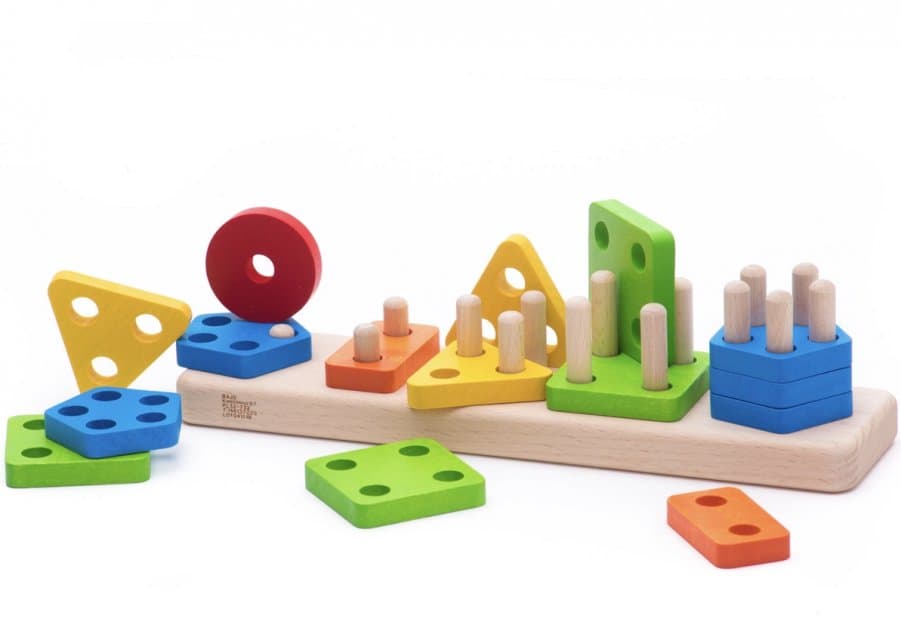 Trieur de formes 1 à 5 - Jeu Montessori