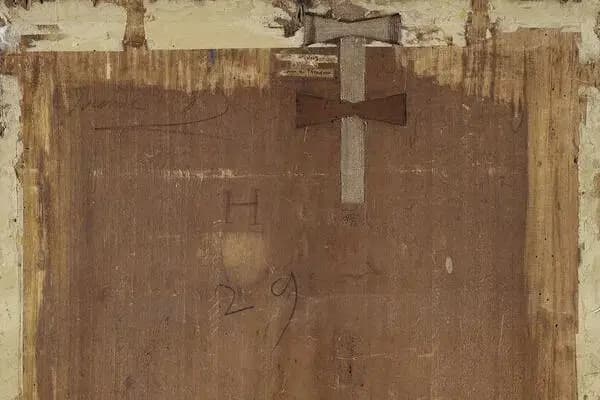 Une huile sur bois