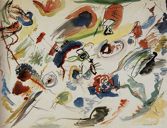 Aquarelle abstraite, 1910