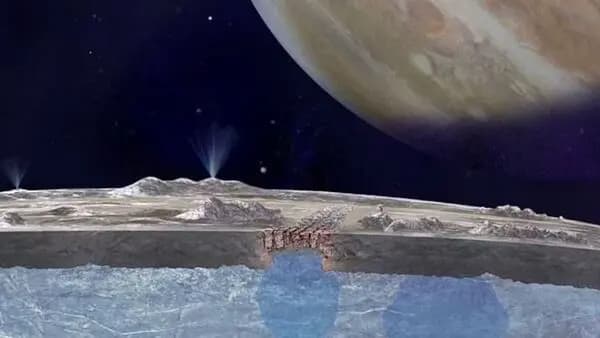 Un océan salé sous la croûte