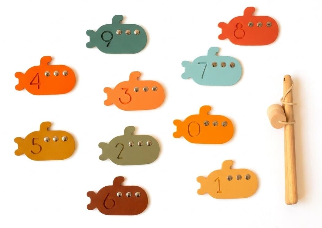 Jeu de pêche en bois massif